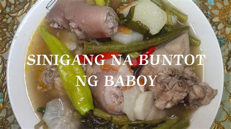 kinantot ang baboy|Sinigang na Buntot ng Baboy with Gabi .